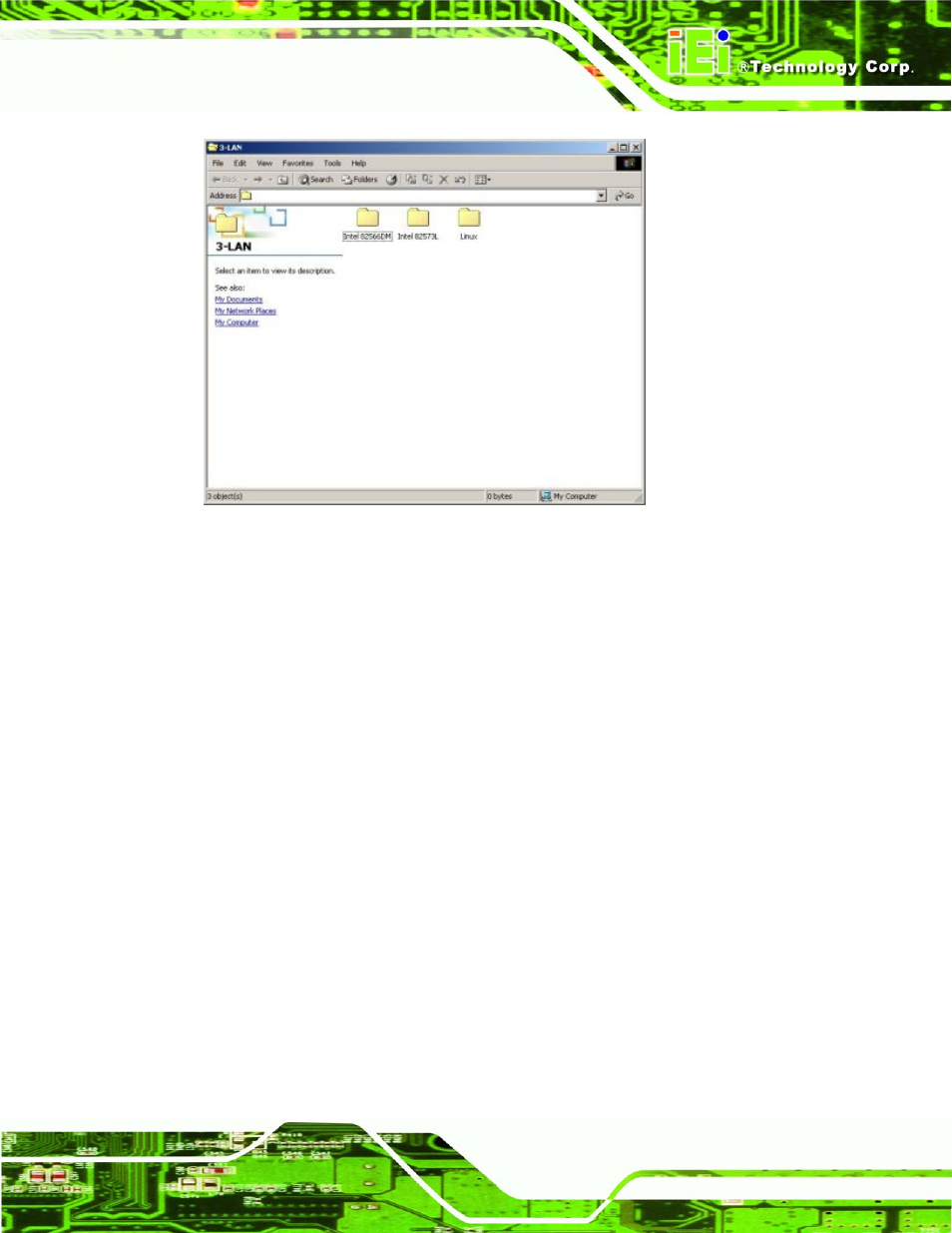 Figure 7-29: intel® 82573 driver directory icon | IEI Integration KINO-9652 v1.00 User Manual | Page 191 / 269