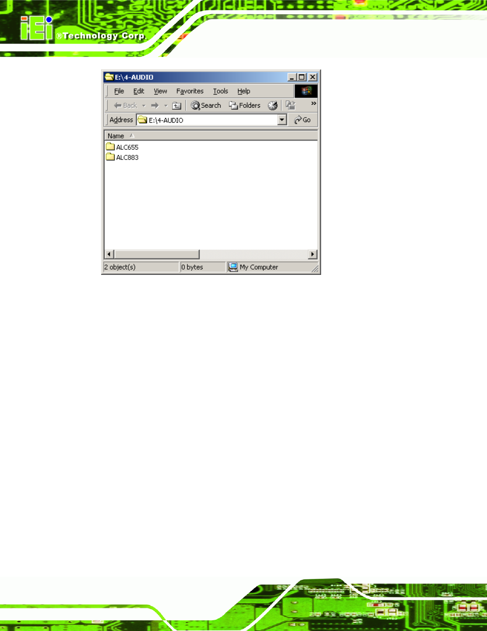 Figure 7-42: select the audio codec | IEI Integration KINO-9652 v1.00 User Manual | Page 200 / 269