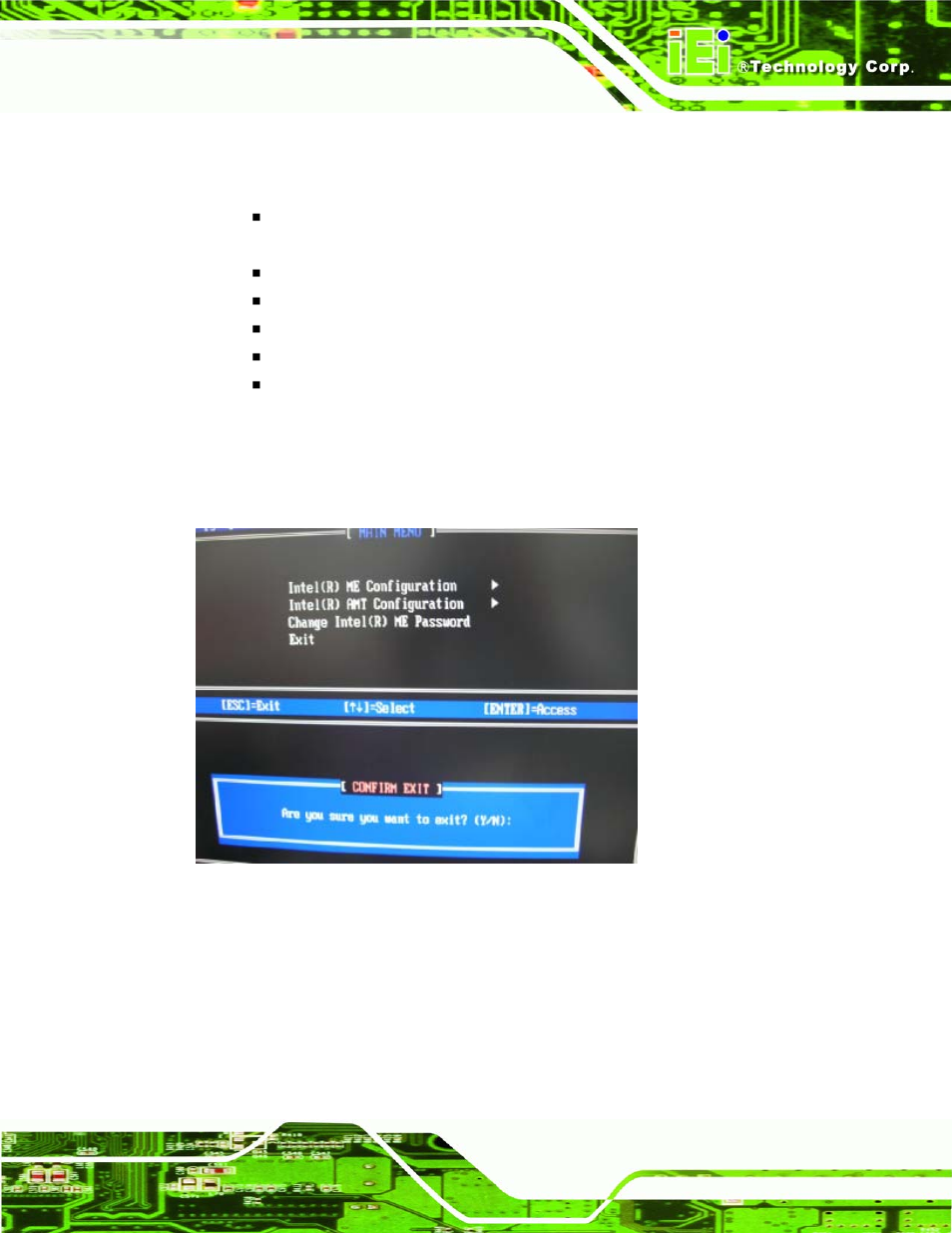 Figure 8-10: exit | IEI Integration KINO-9652 v1.00 User Manual | Page 223 / 269
