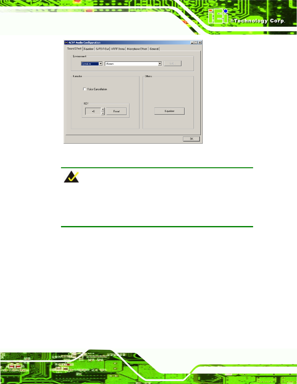 H.2.2 sound effect manager configuration options | IEI Integration KINO-9652 v1.00 User Manual | Page 261 / 269