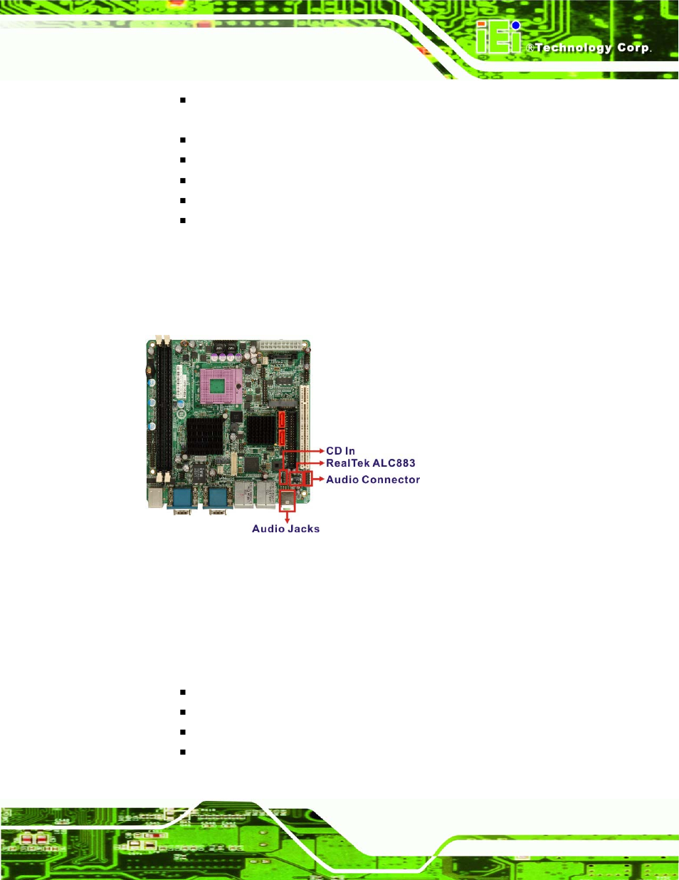 2 intel® ich8me hd audio controller, 2 intel, Ich8me hd audio controller | Figure 2-8: hd audio codec | IEI Integration KINO-9652 v1.00 User Manual | Page 39 / 269