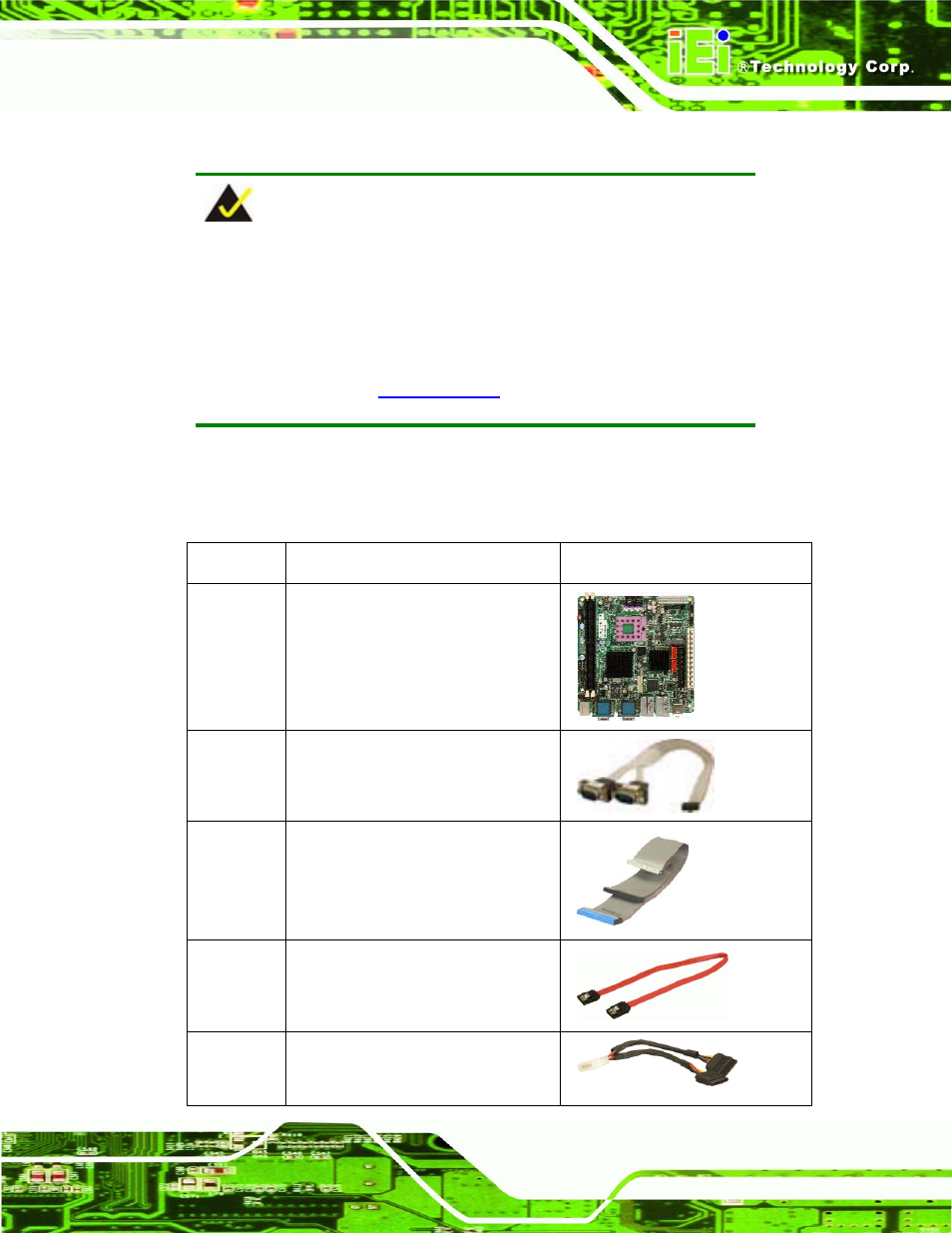 3 unpacking checklist, 1 package contents, Npacking | Hecklist | IEI Integration KINO-9652 v1.00 User Manual | Page 57 / 269