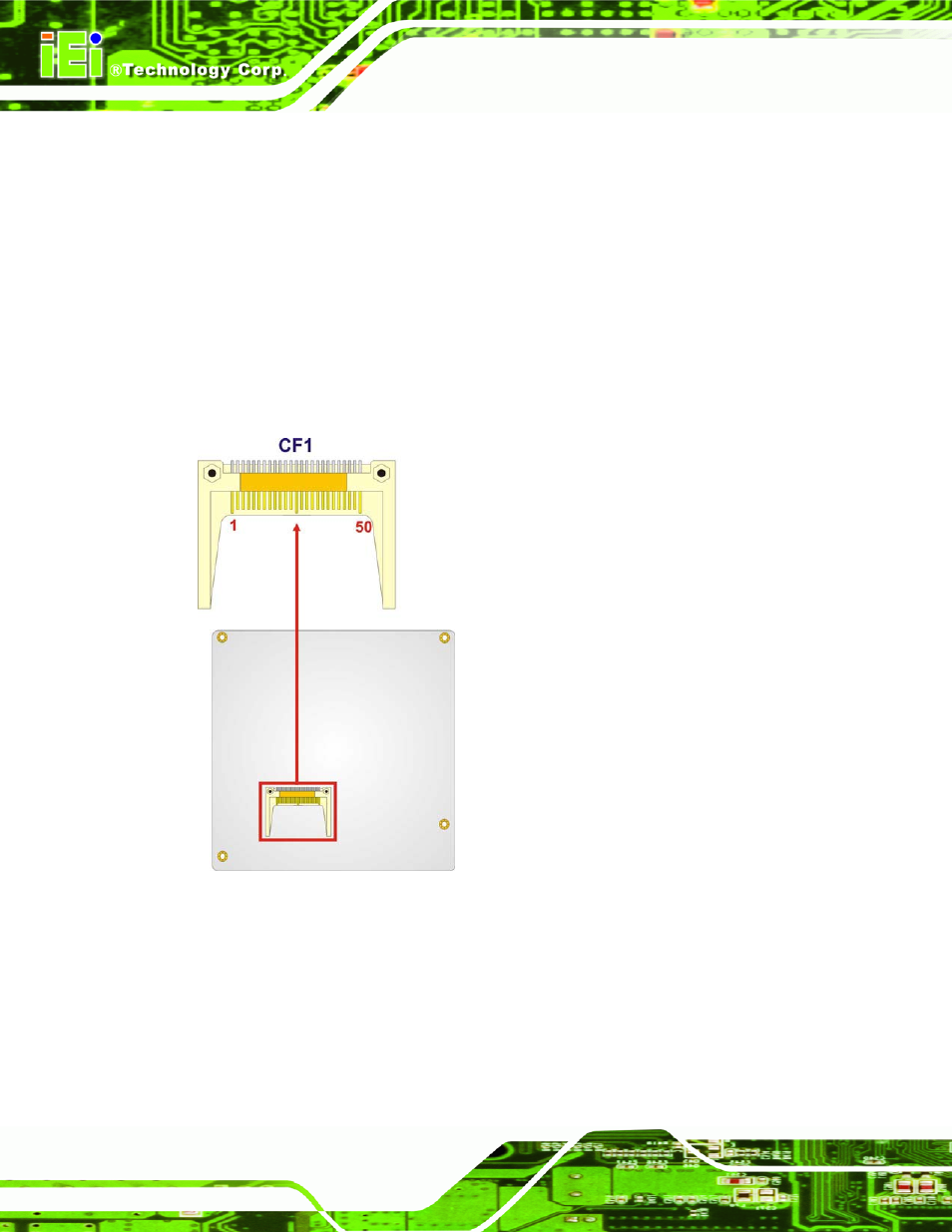 4 compactflash® socket (optional) | IEI Integration KINO-9652 v1.00 User Manual | Page 68 / 269