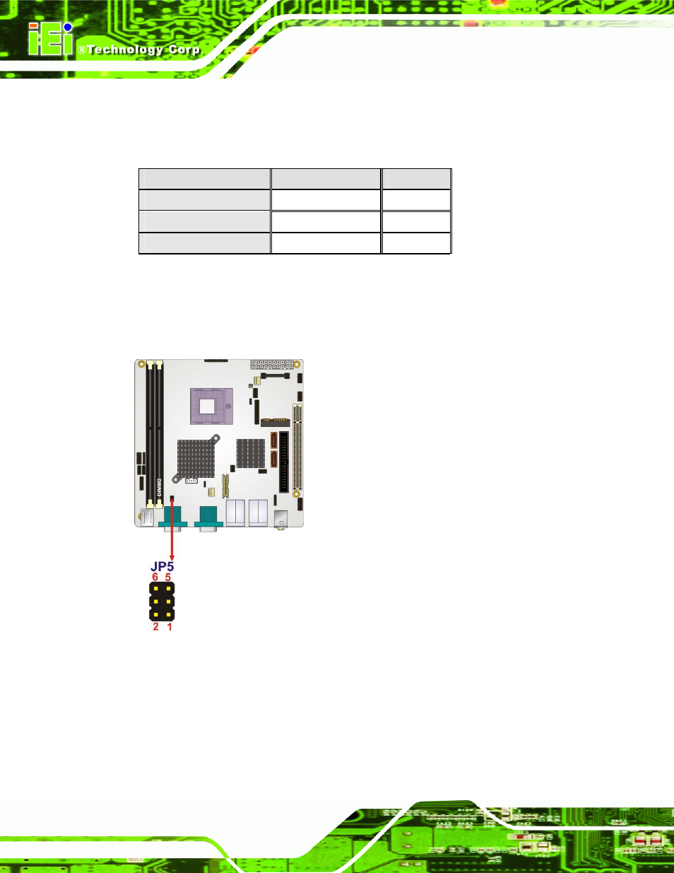 3 com port pin 9 setting jumpers, Figure 5-9: com 4 function select jumper location, Table 5-3: com 4 function select jumper settings | See table 5-3, See figure 5-9 | IEI Integration KINO-9652 v1.11 User Manual | Page 104 / 264