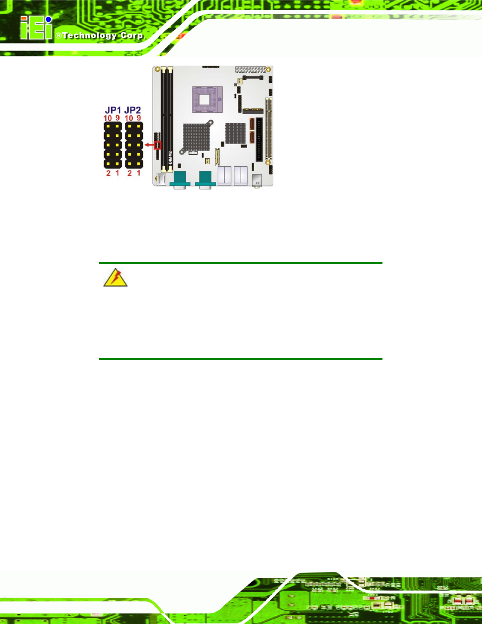 4 lvds voltage selection, See figure 5-10, N in figure 5-10 be | IEI Integration KINO-9652 v1.11 User Manual | Page 106 / 264