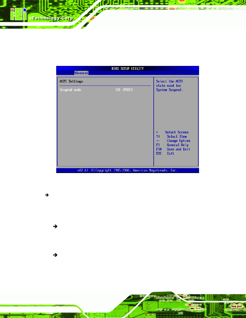 1 acpi configuration | IEI Integration KINO-9652 v1.11 User Manual | Page 150 / 264