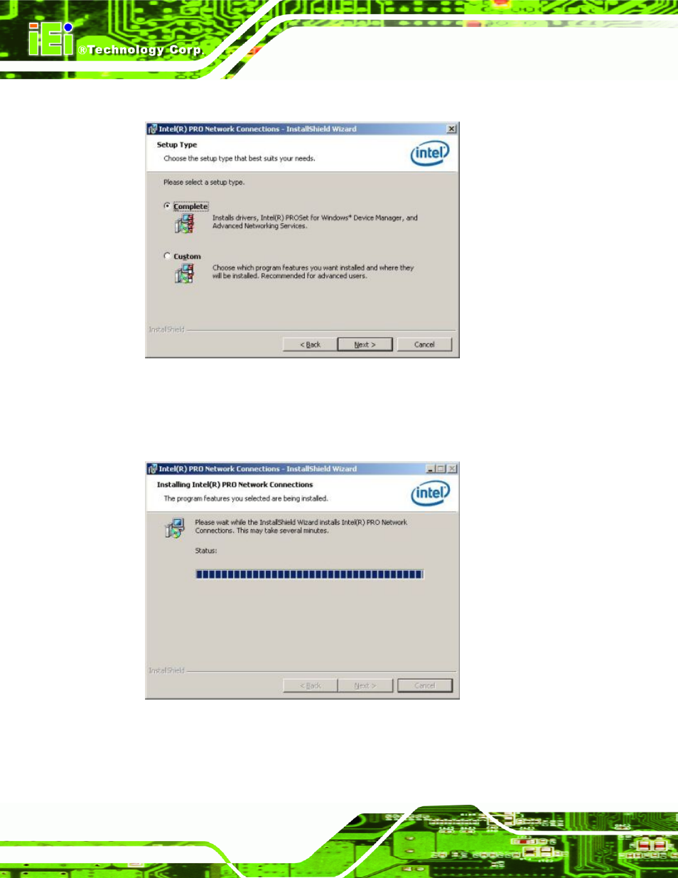 Figure 7-40: setup type | IEI Integration KINO-9652 v1.11 User Manual | Page 198 / 264