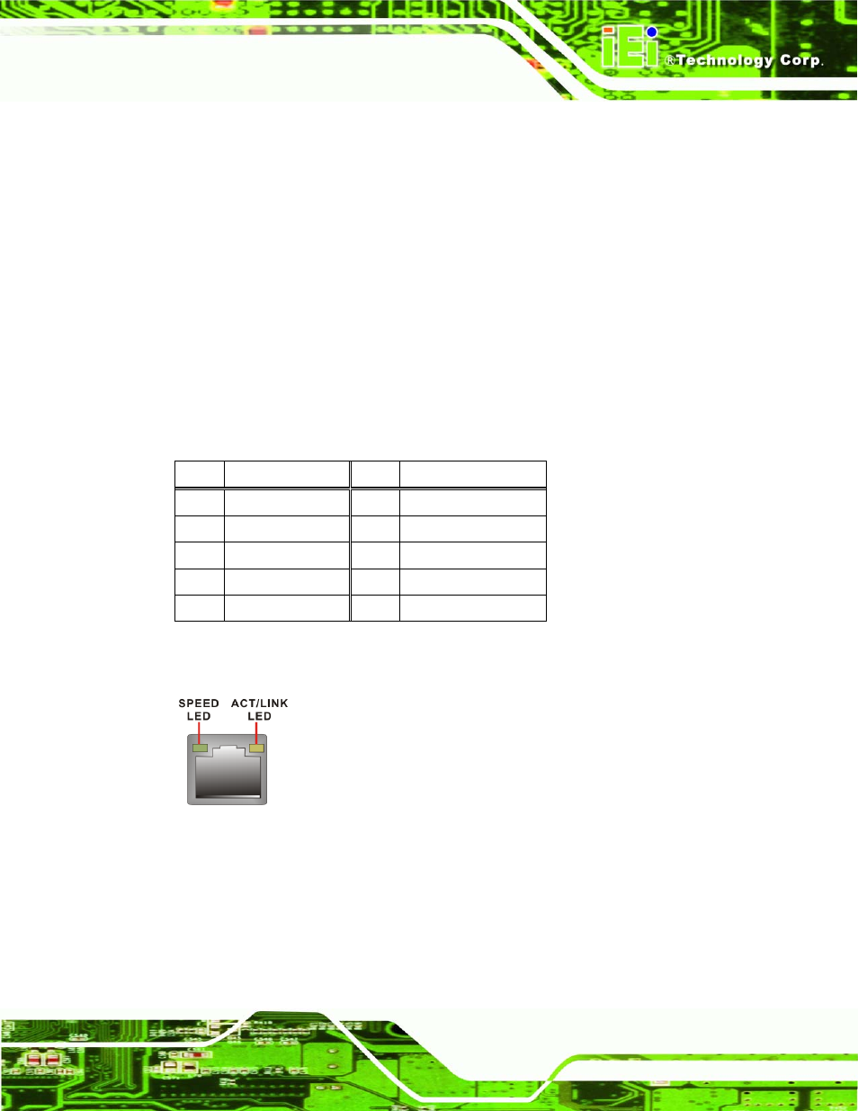 3 ethernet connectors, Figure 4-21: rj-45 ethernet connector, Table 4-20: lan1 and lan2 pinouts | IEI Integration KINO-9652 v1.11 User Manual | Page 87 / 264