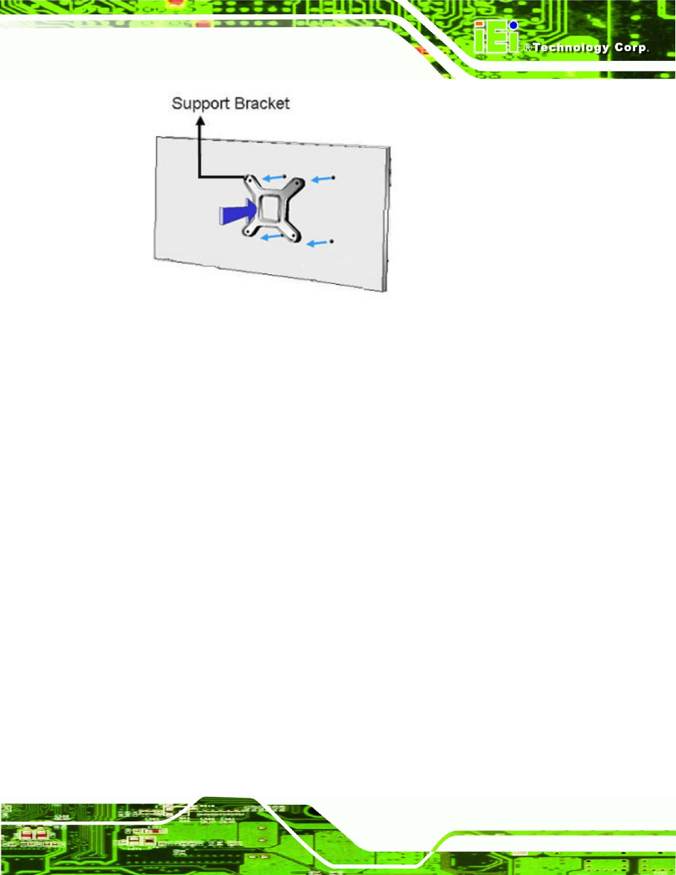 Figure 4-3: cooling kit support bracket | IEI Integration KINO-GM45A User Manual | Page 61 / 129