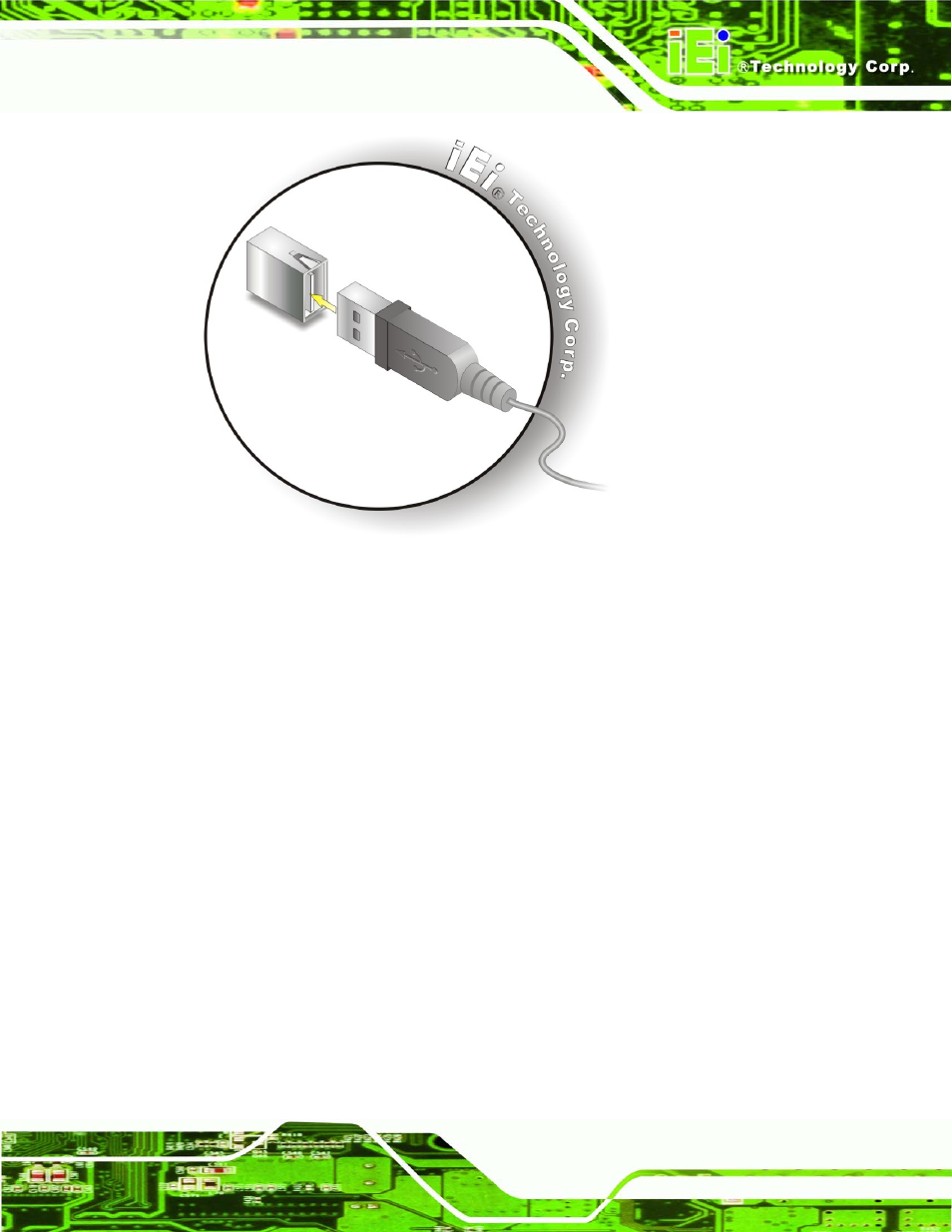 3 vga monitor connection, Figure 4-15: usb connector | IEI Integration KINO-GM45A User Manual | Page 75 / 129