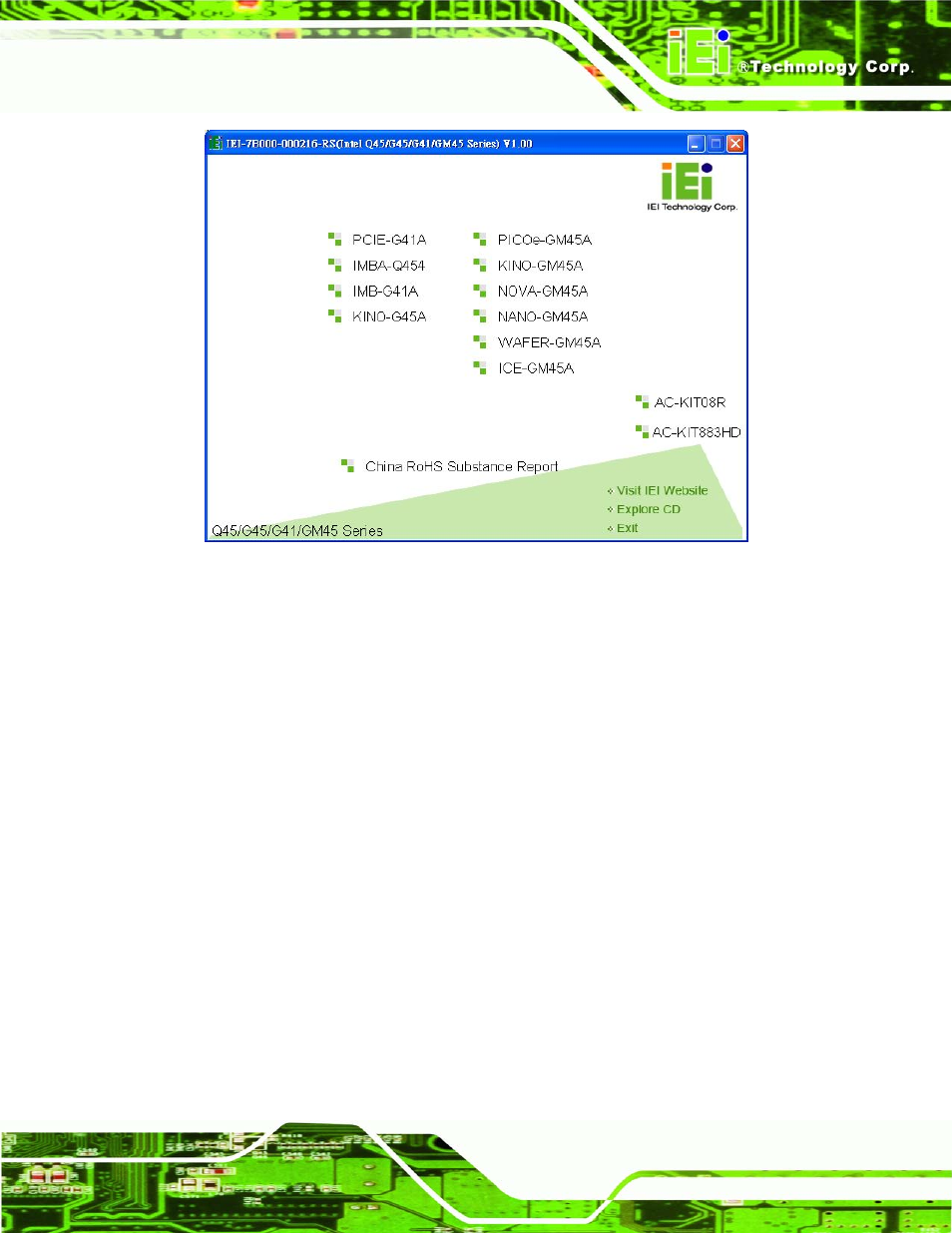 Figure 4-17: introduction screen | IEI Integration KINO-GM45A User Manual | Page 77 / 129