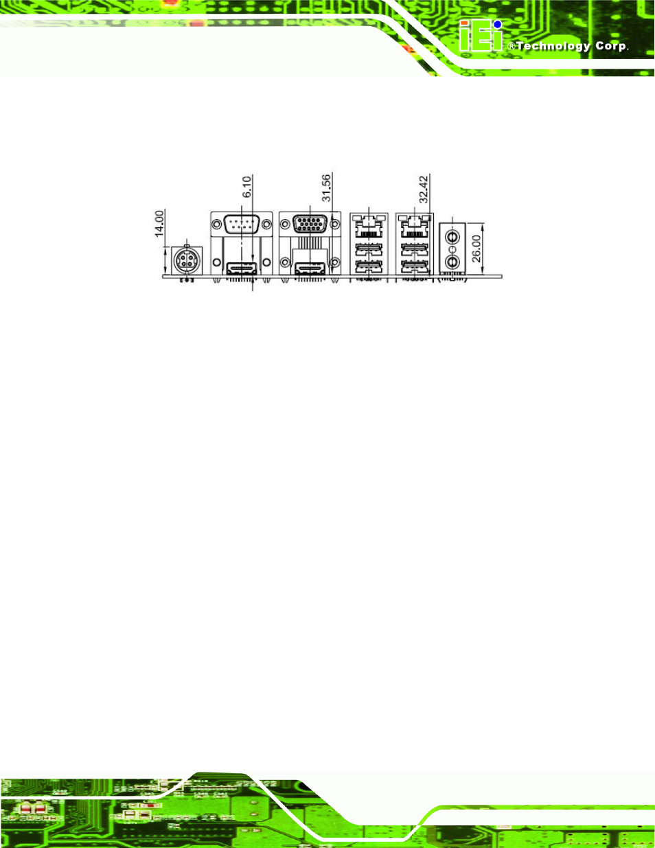 2 external interface panel dimensions | IEI Integration KINO-QM57A User Manual | Page 19 / 164