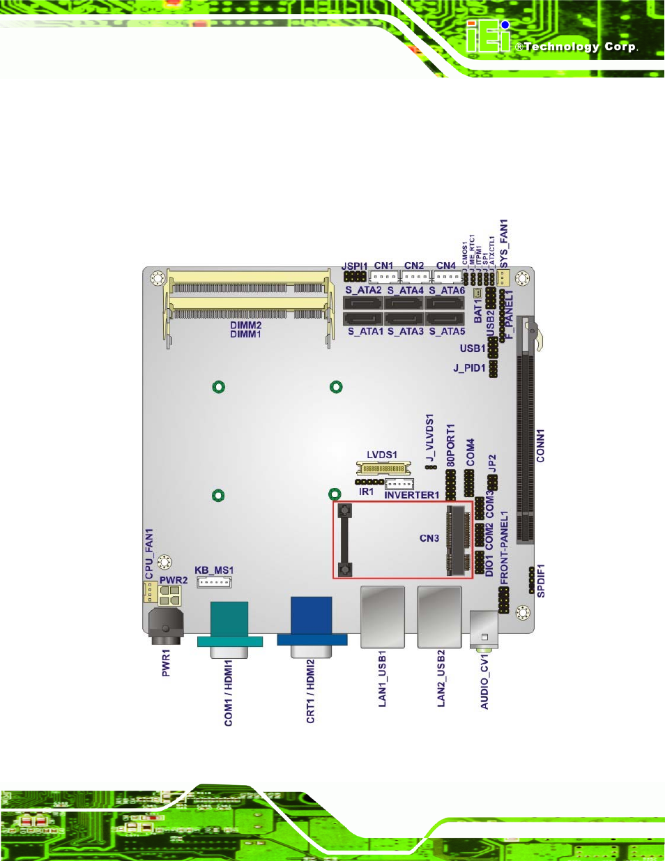 1 peripheral interface connectors, 1 kino-qm57a layout | IEI Integration KINO-QM57A User Manual | Page 29 / 164