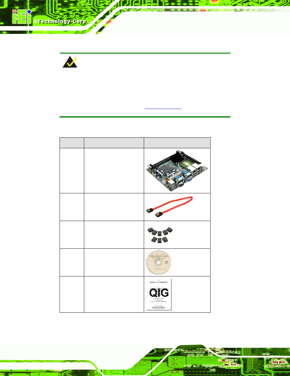 3 packing list, Acking, Table 2-1: packing list | IEI Integration KINO-G410 v1.03 User Manual | Page 22 / 148