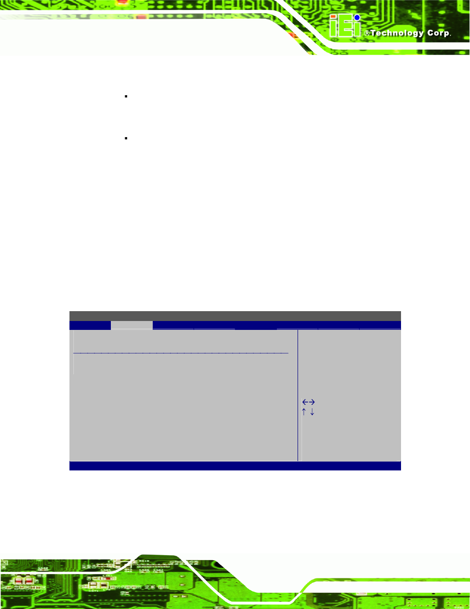 5 power configuration, Bios menu 8: acpi configuration, Section 5.3.5 ) | IEI Integration KINO-G410 v1.03 User Manual | Page 87 / 148
