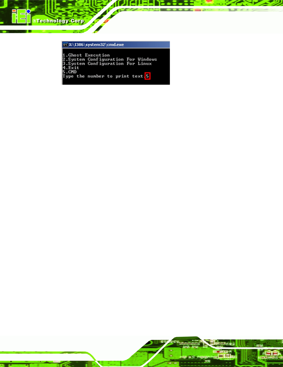 Figure b-4: command mode | IEI Integration KINO-HM551 User Manual | Page 118 / 151