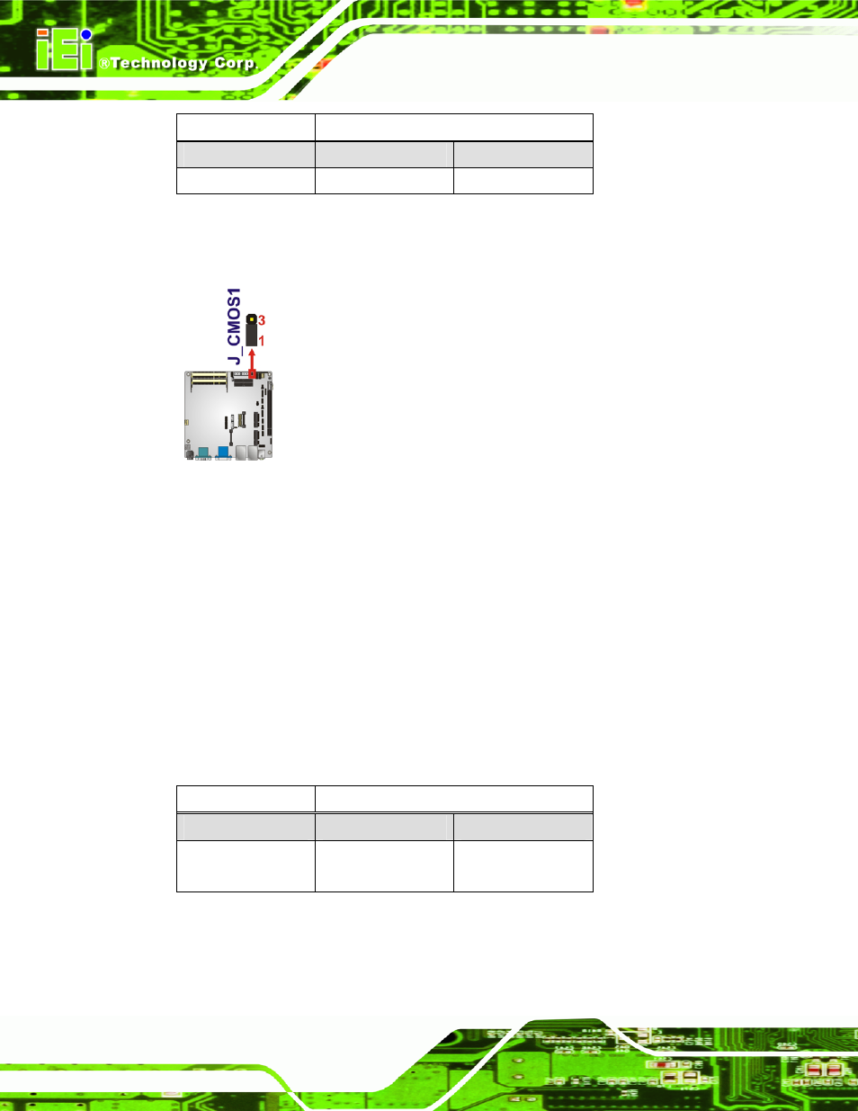 3 me rtc register jumper, Figure 4-7: at auto button select jumper settings, Table 4-3: clear cmos jumper settings | Table 4-4: me rtc register jumper settings, Table 4-3, See figure 4-7, N in table 4-3 | IEI Integration KINO-HM551 User Manual | Page 64 / 151