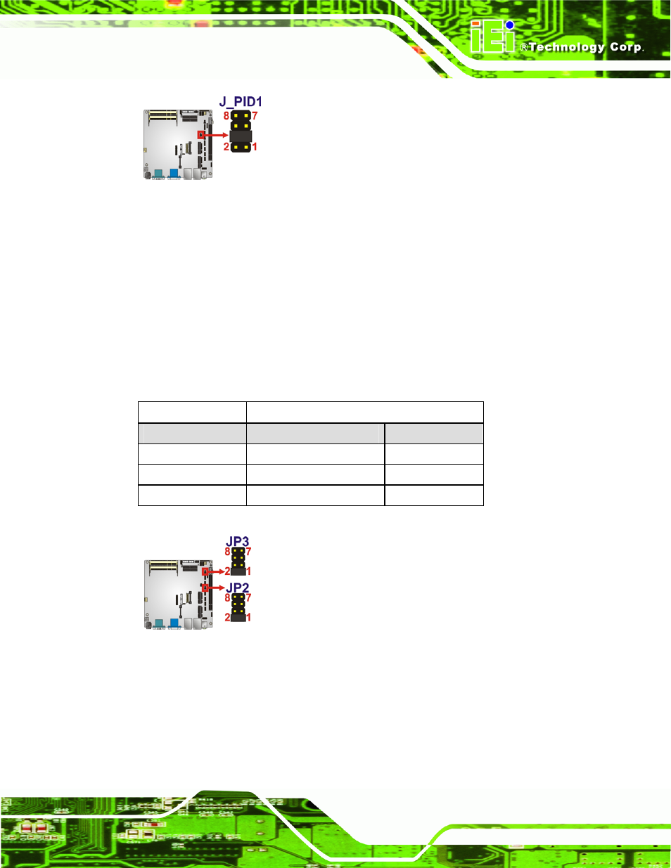 6 serial port select jumper, Figure 4-11: serial port jumper location, Table 4-7: serial port jumper settings | IEI Integration KINO-HM551 User Manual | Page 67 / 151