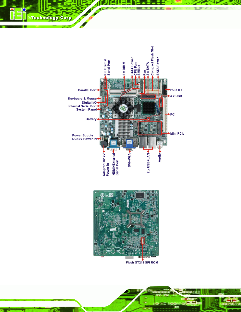 1 introduction, Ntroduction, Figure 1-1: kino-pvn-d5251/d4251 front view | Figure 1-2: kino-pvn-d5251/d4251 solder view | IEI Integration KINO-PVN-D4251_D5251 User Manual | Page 16 / 146