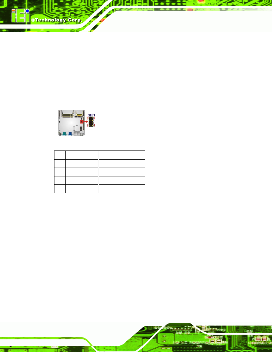 15 spi flash connector, 16 usb connectors, Figure 3-19: spi flash connector | Table 3-18: spi flash connector pinouts | IEI Integration KINO-PVN-D4251_D5251 User Manual | Page 44 / 146