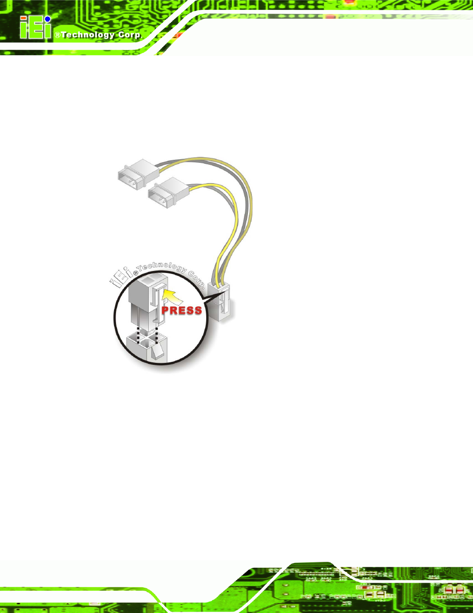 Figure 4-8: power cable to motherboard connection | IEI Integration KINO-PVN-D4251_D5251 User Manual | Page 62 / 146