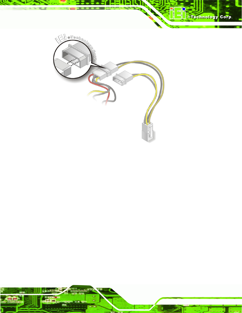 2 single rs-232 cable with slot bracket, Figure 4-9: connect power cable to power supply | IEI Integration KINO-PVN-D4251_D5251 User Manual | Page 63 / 146