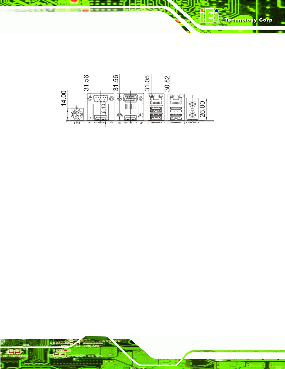 2 external interface panel dimensions | IEI Integration KINO-QM670 v1.04 User Manual | Page 20 / 185
