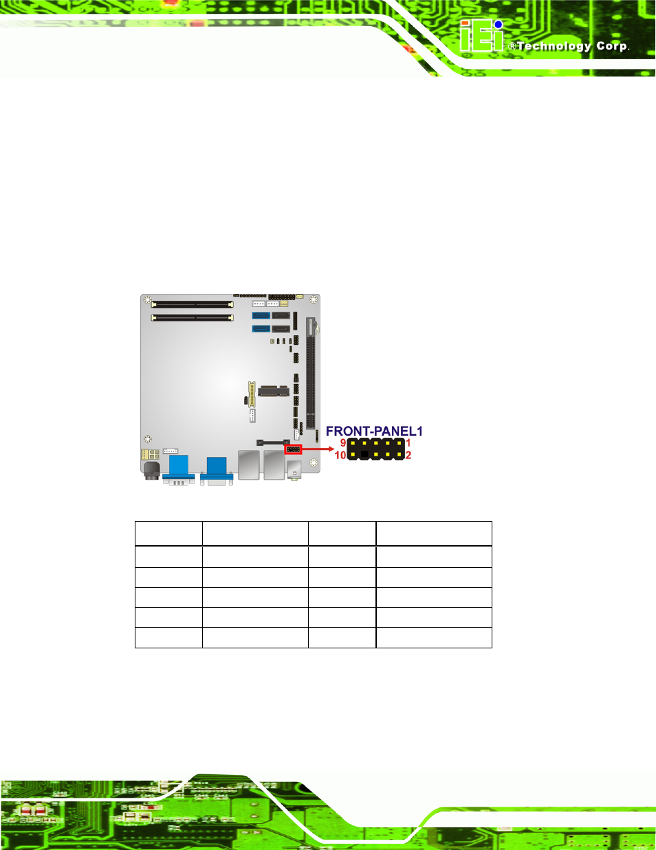 1 audio connector, 2 battery connector, Figure 3-2: audio connector location | Table 3-3: audio connector pinouts | IEI Integration KINO-QM670 v1.04 User Manual | Page 32 / 185