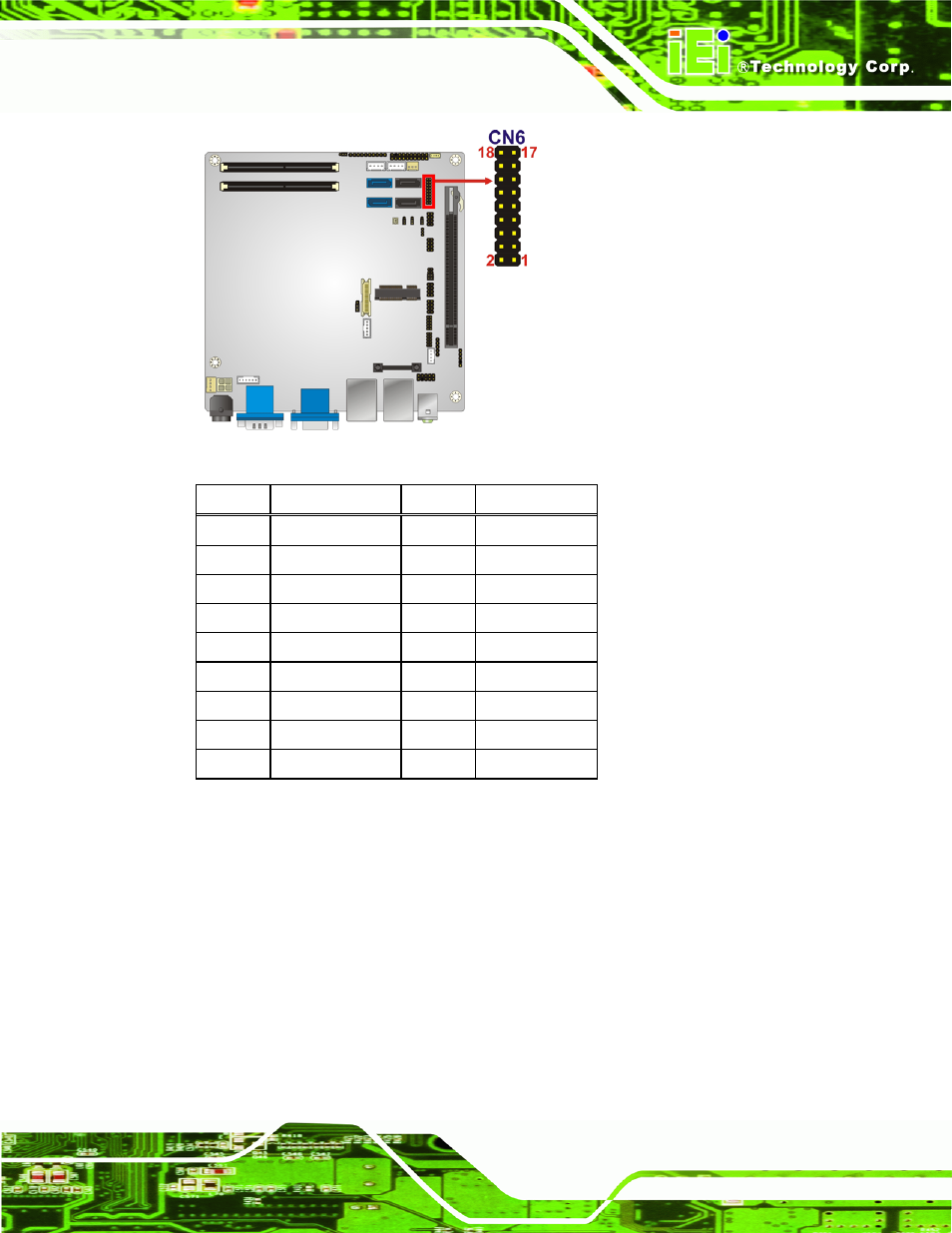 6 fan connector (cpu), Figure 3-6: bios debug port location, Table 3-7: ec debug port pinouts | IEI Integration KINO-QM670 v1.04 User Manual | Page 36 / 185