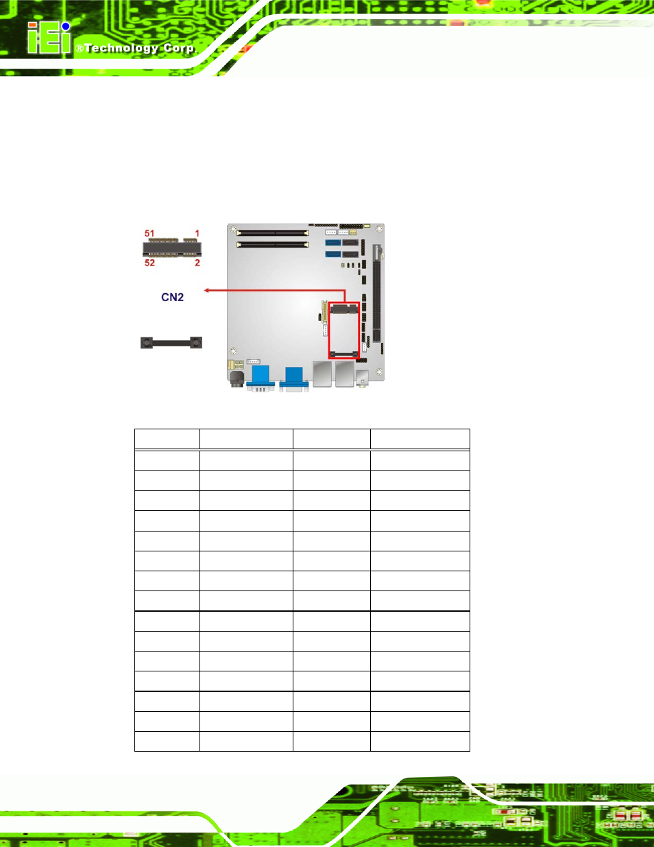Figure 3-13: pcie mini card slot location | IEI Integration KINO-QM670 v1.04 User Manual | Page 43 / 185