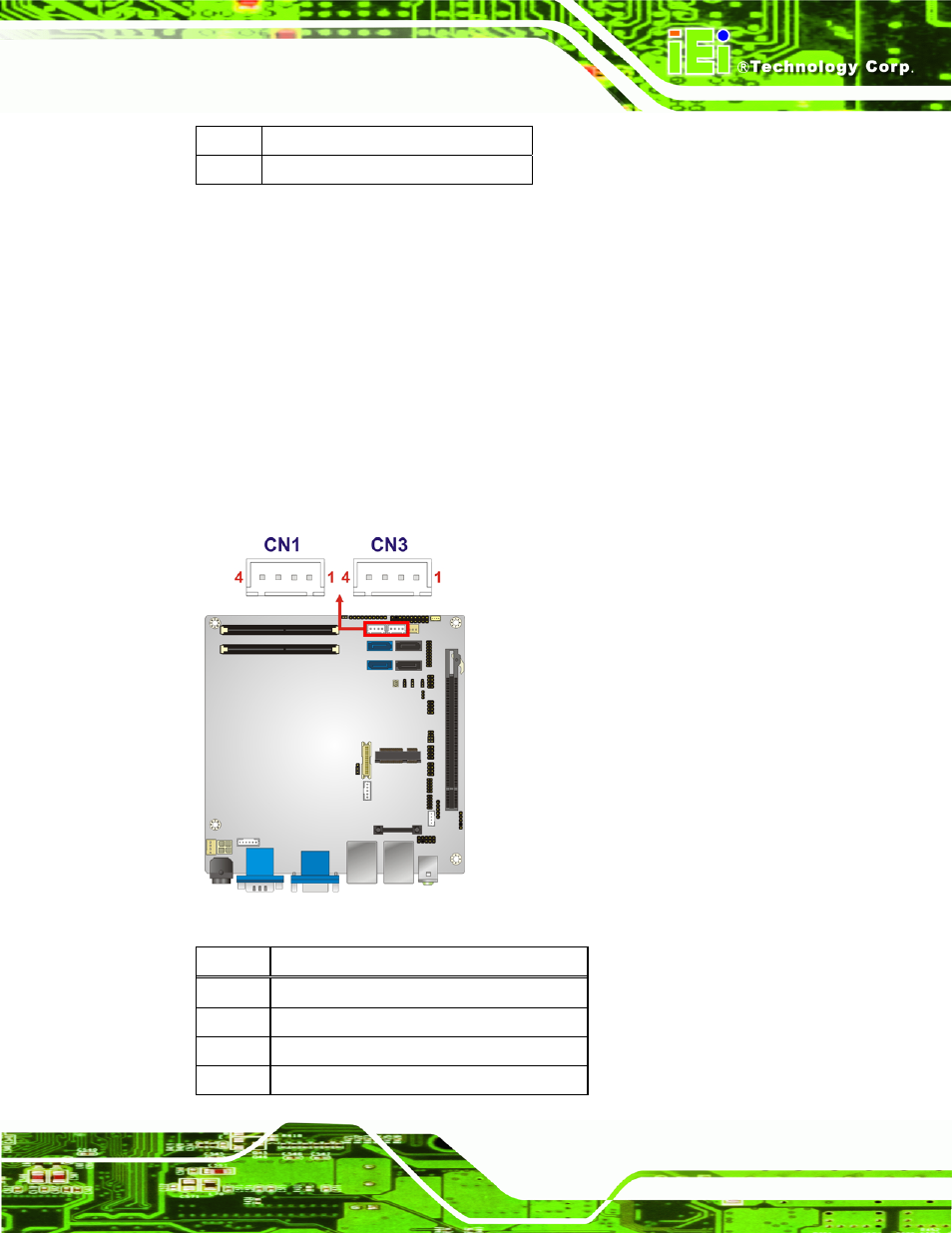 15 sata power connector, Figure 3-16: sata power connector location, Table 3-16: sata drive connector pinouts | IEI Integration KINO-QM670 v1.04 User Manual | Page 46 / 185