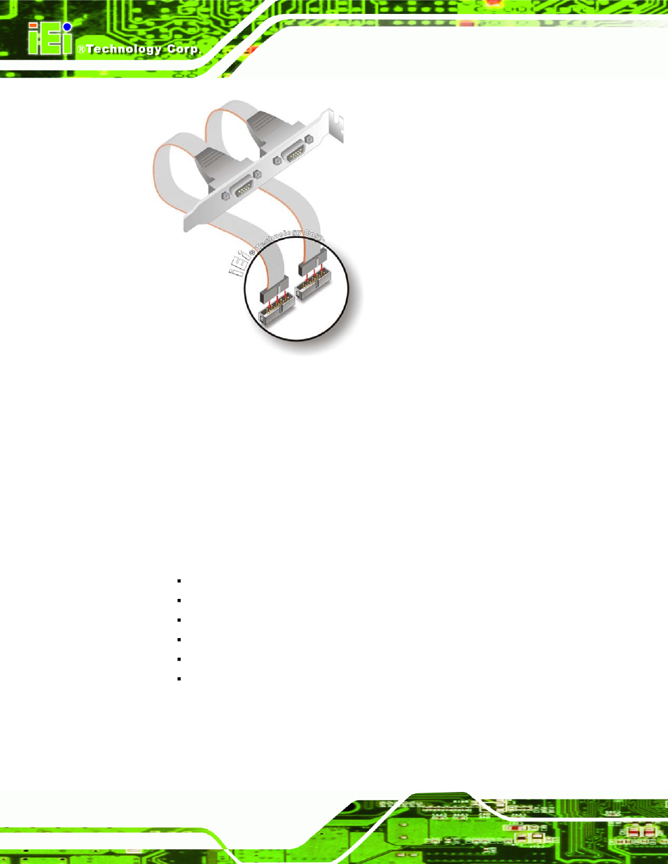 8 external peripheral interface connection, Xternal, Eripheral | Nterface, Onnection, Figure 4-15: dual rs-232 cable installation | IEI Integration KINO-QM670 v1.04 User Manual | Page 81 / 185