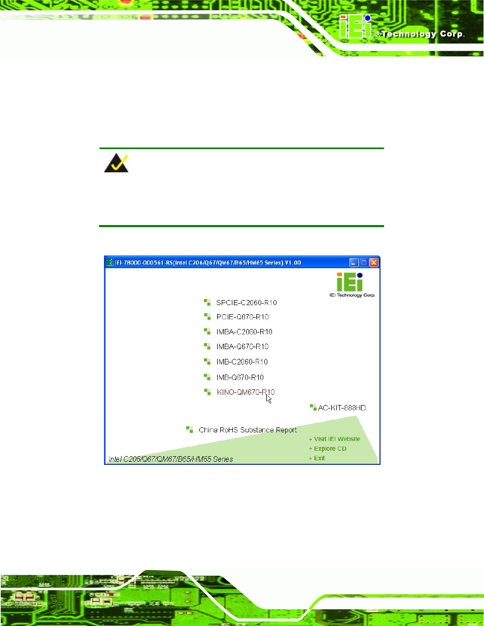 9 software installation, Oftware, Nstallation | Figure 4-20: introduction screen | IEI Integration KINO-QM670 v1.04 User Manual | Page 86 / 185