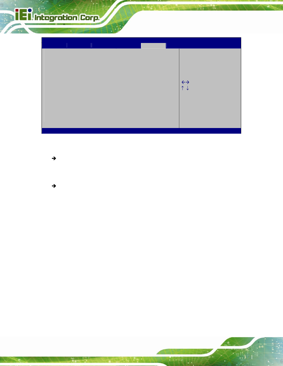 7 save & exit, Bios menu 21: security | IEI Integration KINO-QM670 v2.01 User Manual | Page 121 / 186