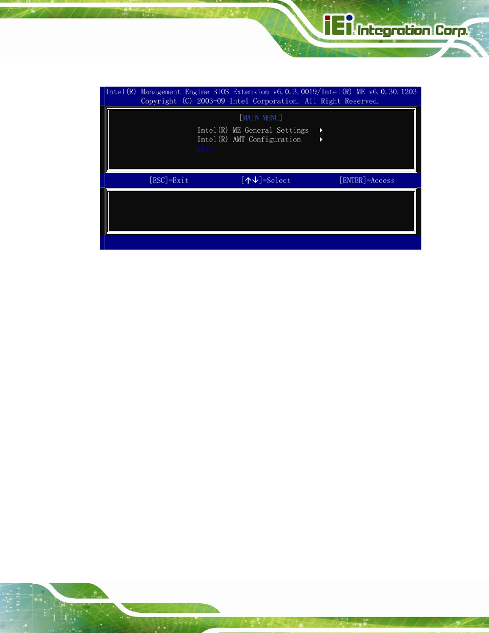 Figure a-8: exit | IEI Integration KINO-QM670 v2.01 User Manual | Page 128 / 186