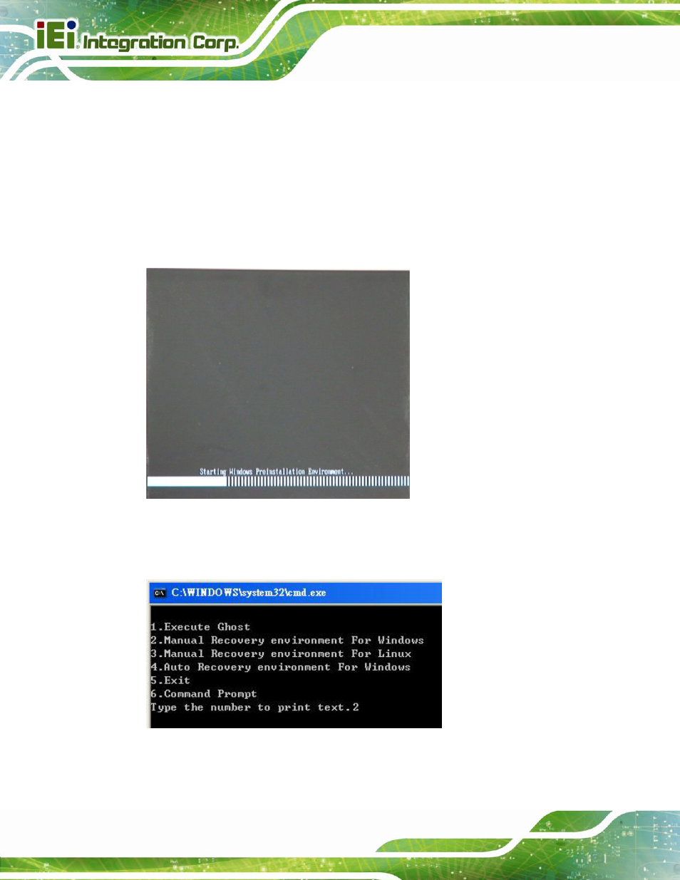 C.2.4 build-up recovery partition, Figure c-6: launching the recovery tool | IEI Integration KINO-QM670 v2.01 User Manual | Page 143 / 186