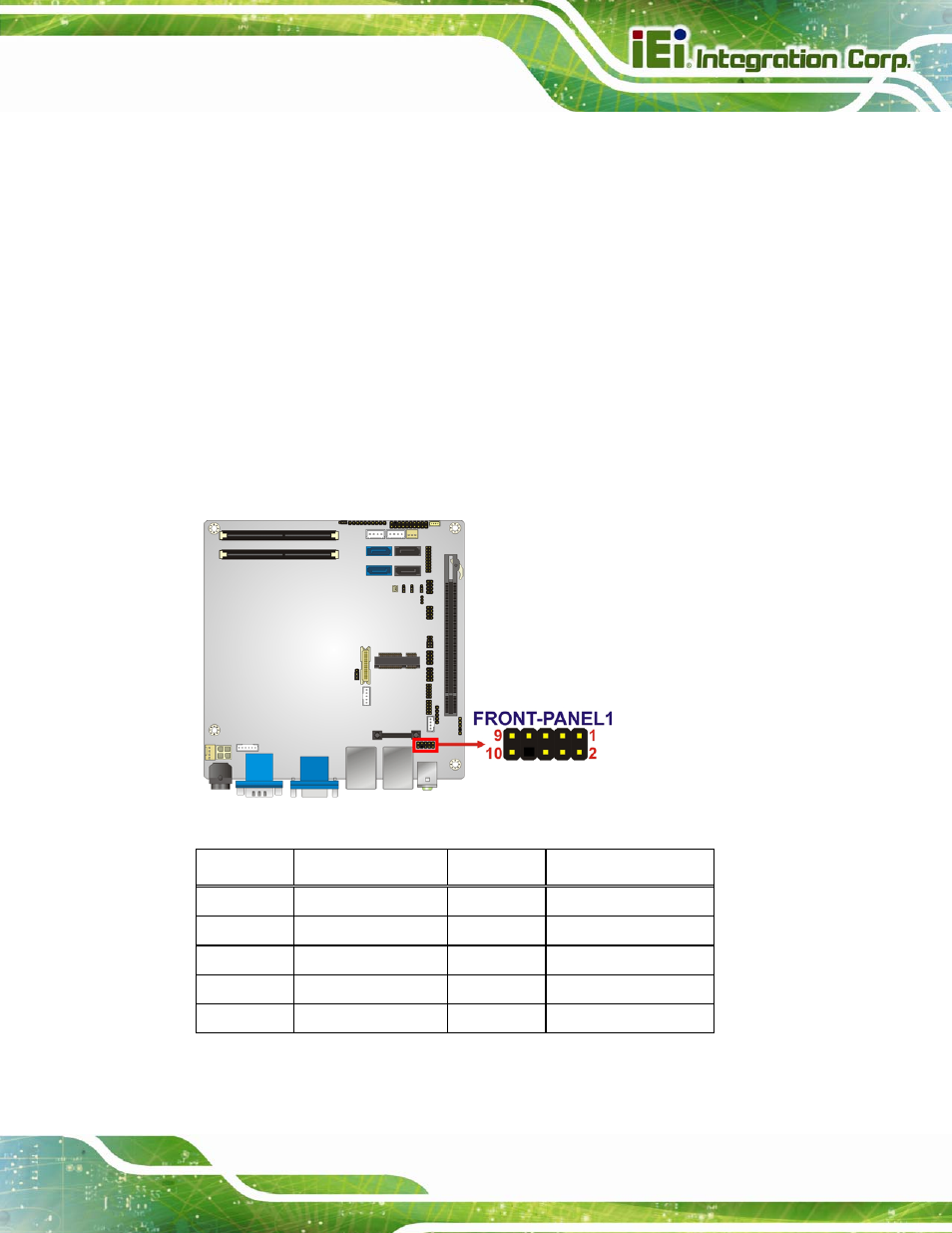 2 internal peripheral connectors, 1 audio connector, Nternal | Eripheral, Onnectors, Figure 3-2: audio connector location, Table 3-3: audio connector pinouts | IEI Integration KINO-QM670 v2.01 User Manual | Page 32 / 186