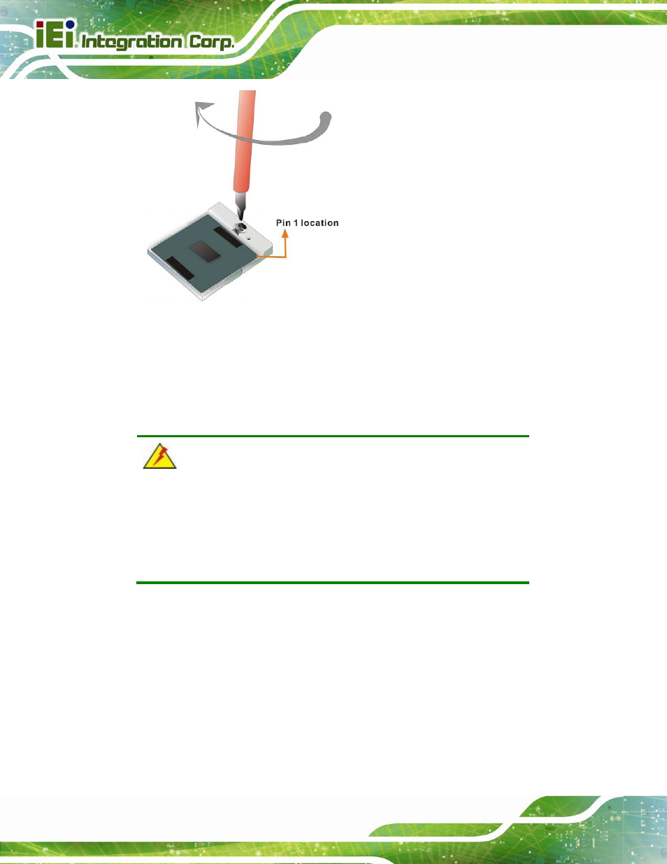 2 socket g2 cooling kit installation, Figure 4-2: lock the cpu socket retention screw | IEI Integration KINO-QM670 v2.01 User Manual | Page 67 / 186