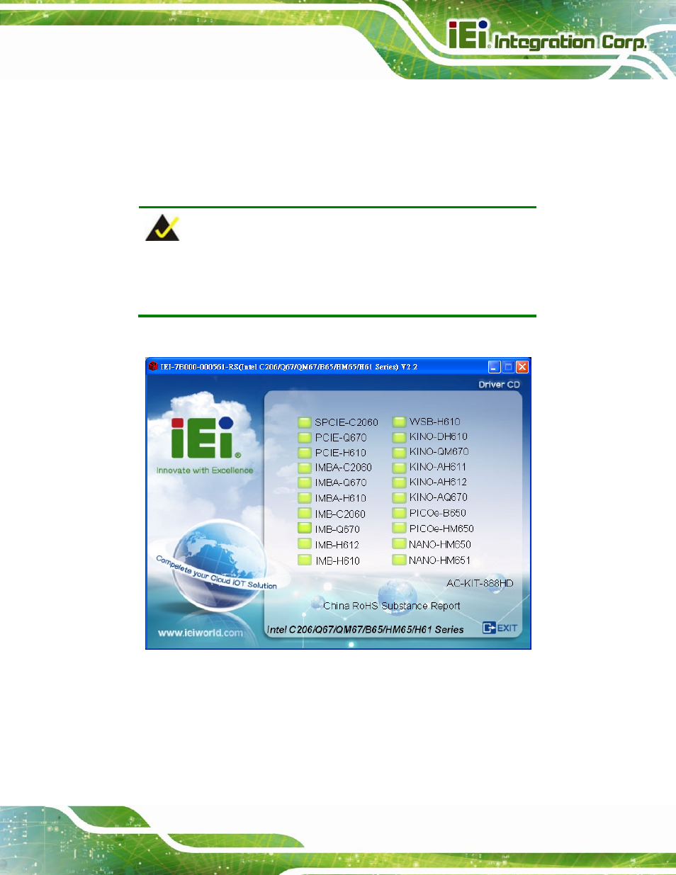 9 software installation, Oftware, Nstallation | Figure 4-20: introduction screen | IEI Integration KINO-QM670 v2.01 User Manual | Page 86 / 186