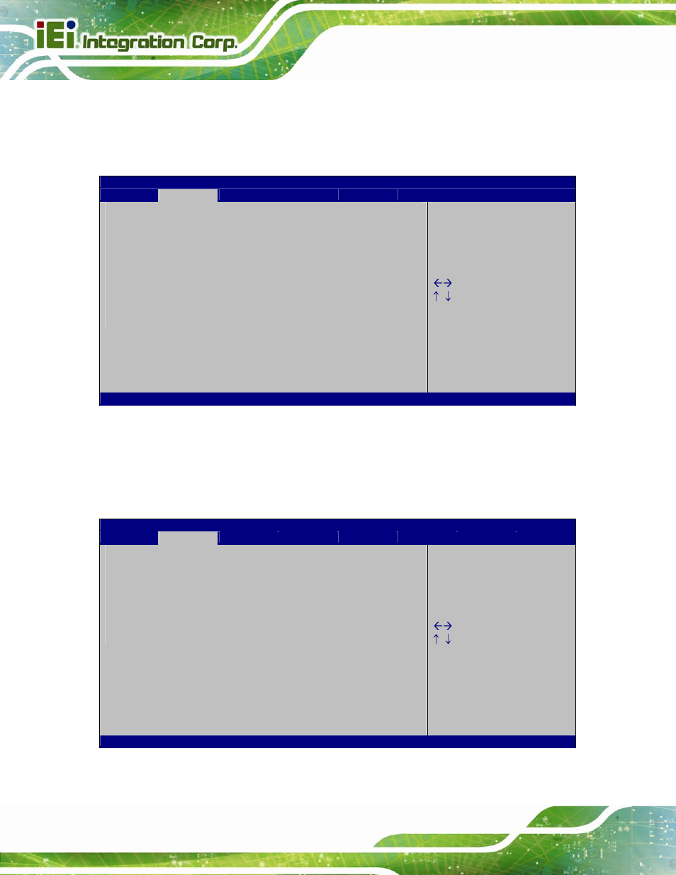 6 super io configuration, 1 serial port n configuration, Bios menu 8: super io configuration | Bios menu 9: serial port n configuration menu | IEI Integration KINO-QM670 v2.01 User Manual | Page 99 / 186
