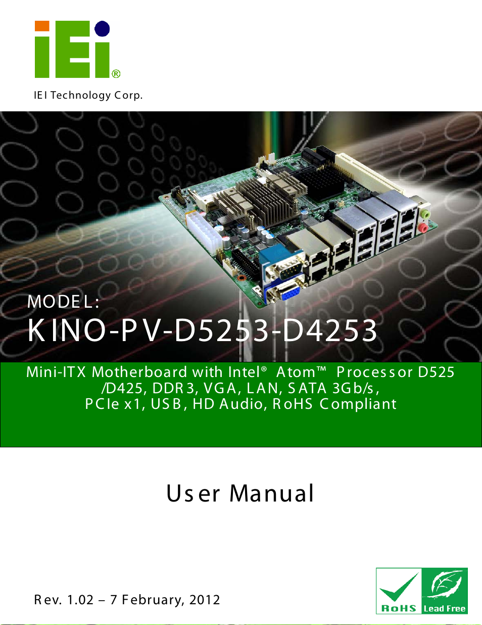 IEI Integration KINO-PV-D4253_D5253 User Manual | 139 pages