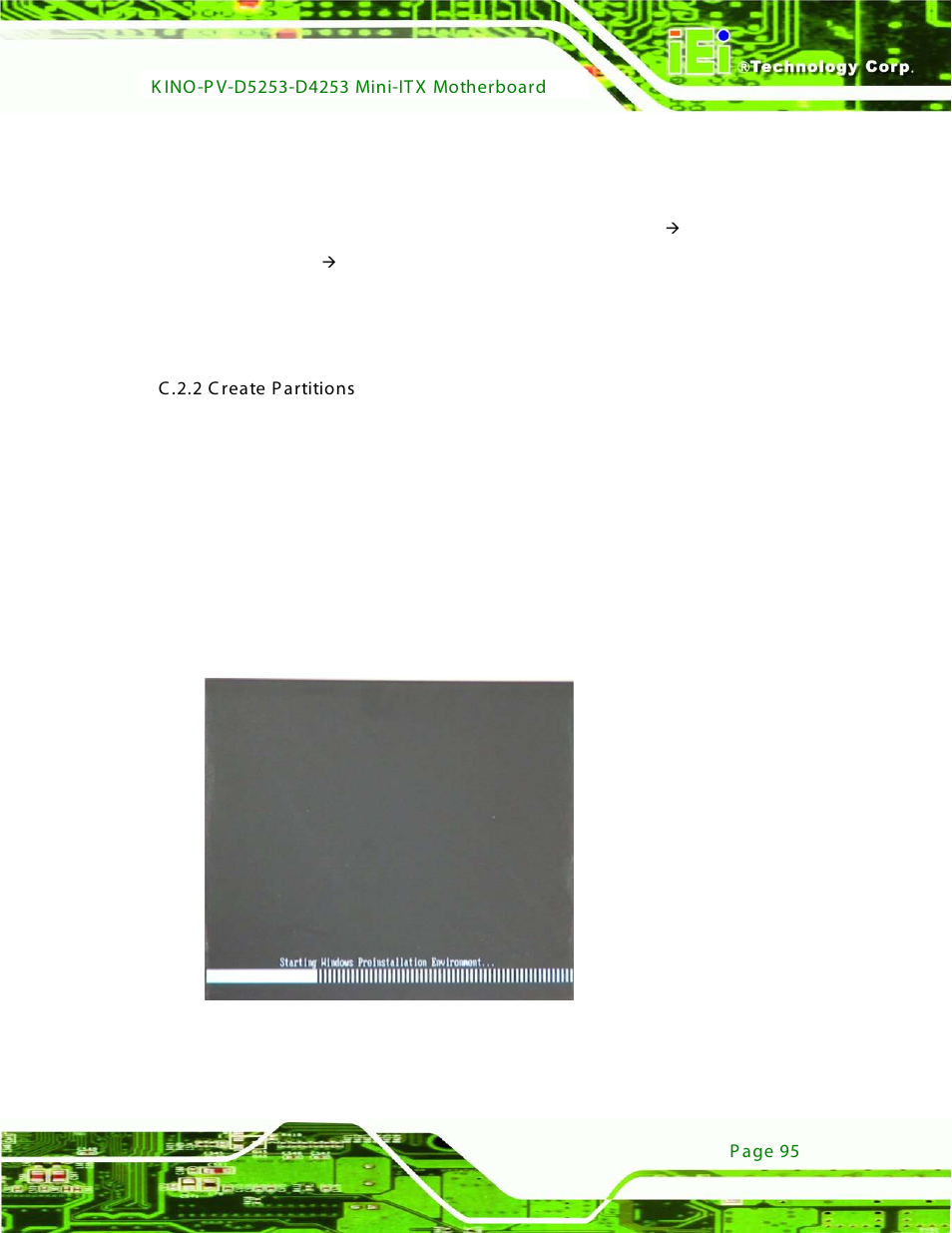 C.2.2 create partitions, Figure c-2: launching the recovery tool, C.2.2 ) | IEI Integration KINO-PV-D4253_D5253 User Manual | Page 107 / 139