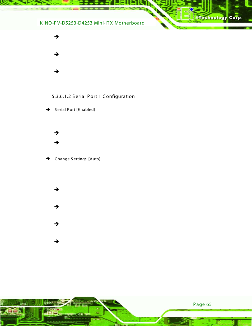 2 serial port 1 configuration | IEI Integration KINO-PV-D4253_D5253 User Manual | Page 77 / 139