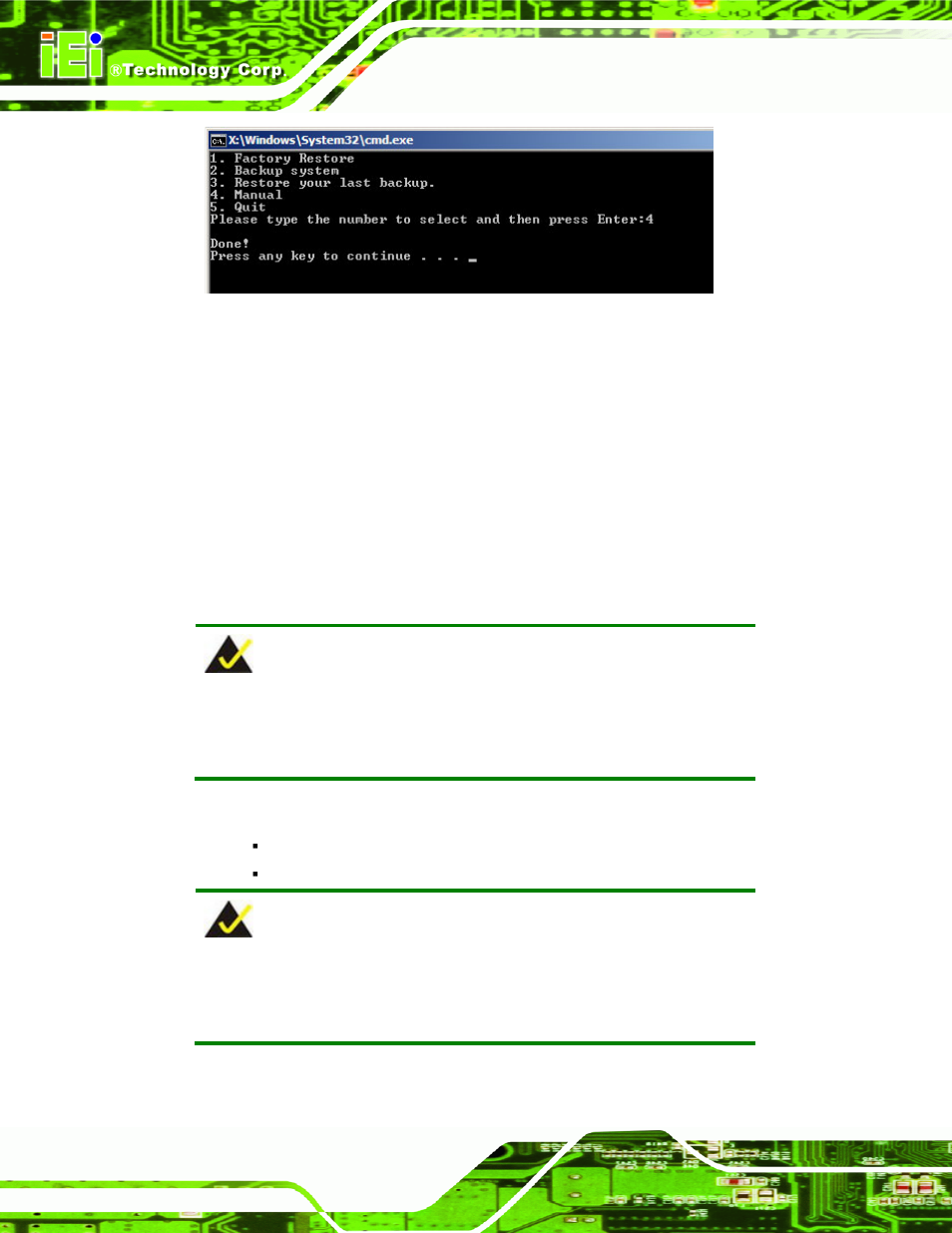 B.3 setup procedure for linux, Etup, Rocedure for | Inux, Figure b-21: press any key to continue | IEI Integration KINO-DH610 User Manual | Page 140 / 162
