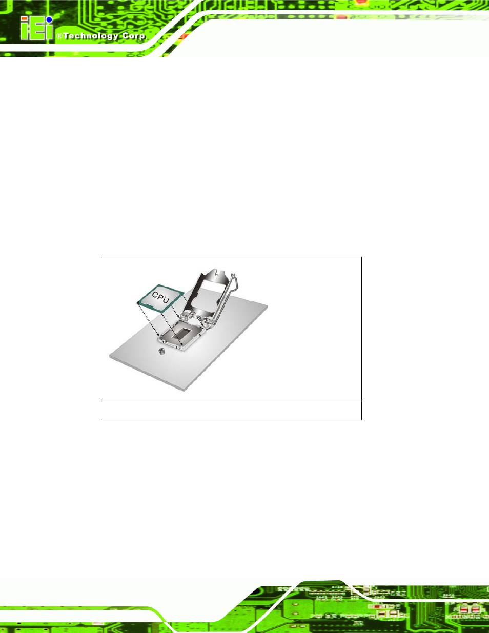 Figure 4-3: insert the socket lga1155 cpu | IEI Integration KINO-DH610 User Manual | Page 56 / 162