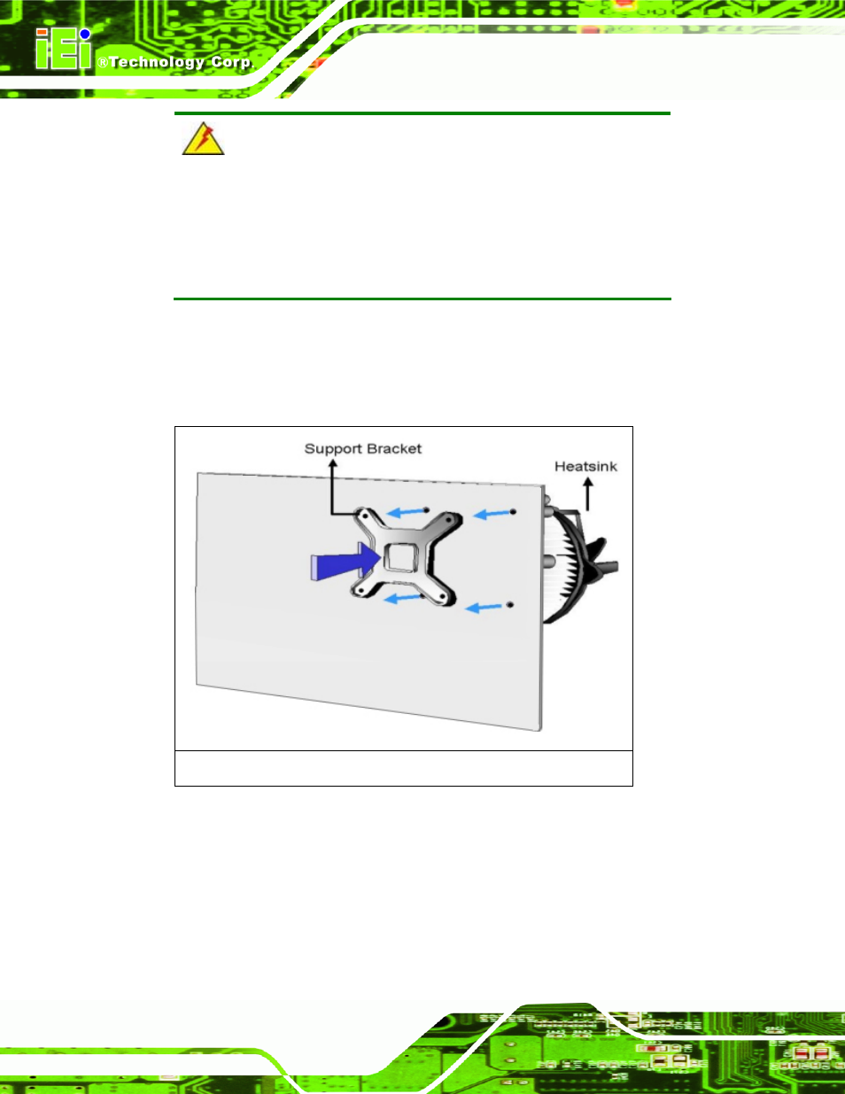 Figure 4-6: cooling kit support bracket | IEI Integration KINO-DH610 User Manual | Page 58 / 162