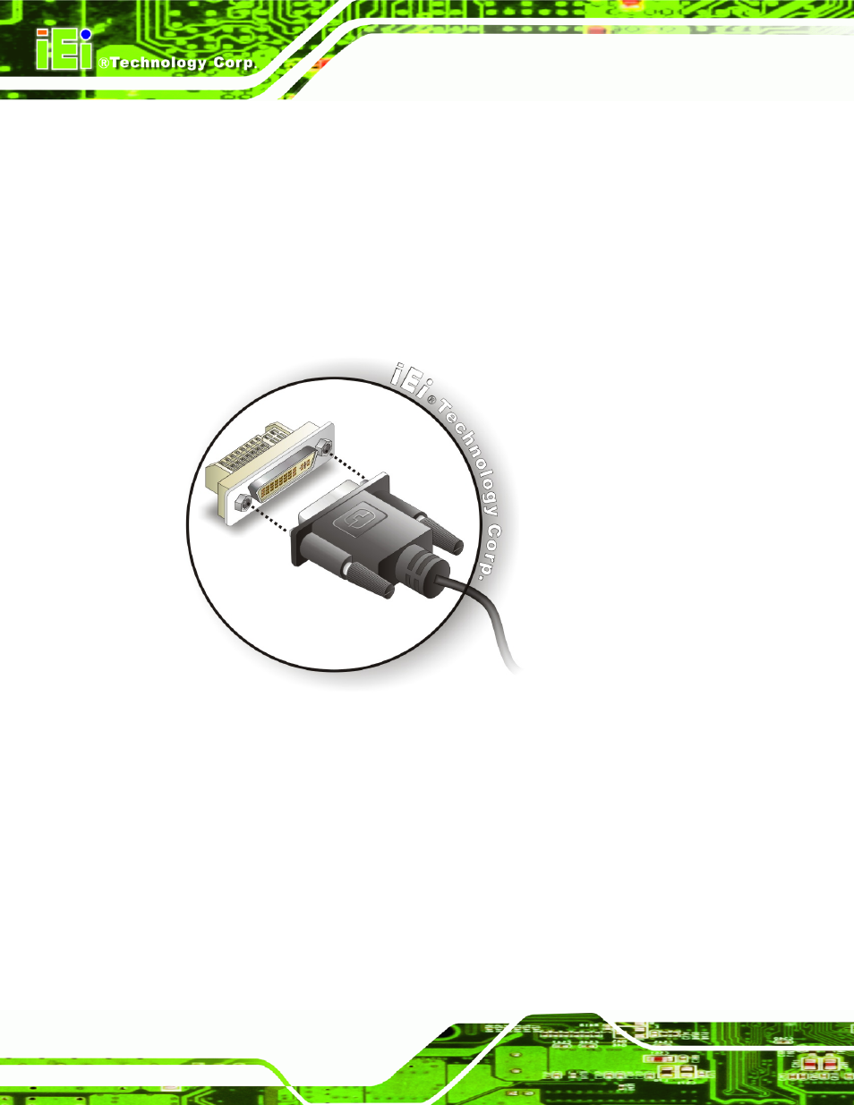 3 hdmi display device connection, Figure 4-14: dvi connector | IEI Integration KINO-DH610 User Manual | Page 66 / 162