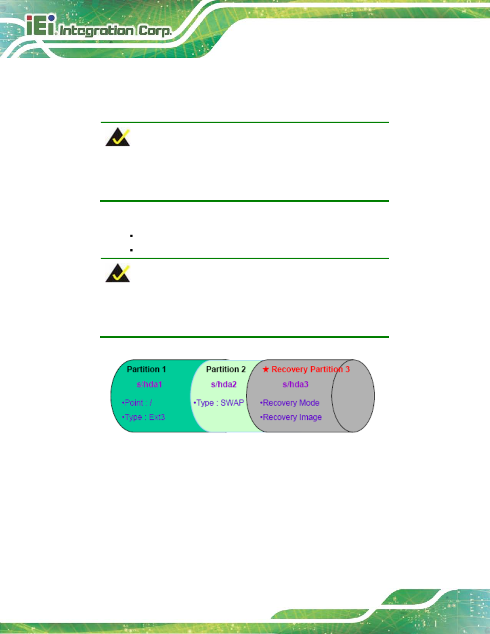Figure b-29: partitions for linux | IEI Integration KINO-DH810 User Manual | Page 136 / 166
