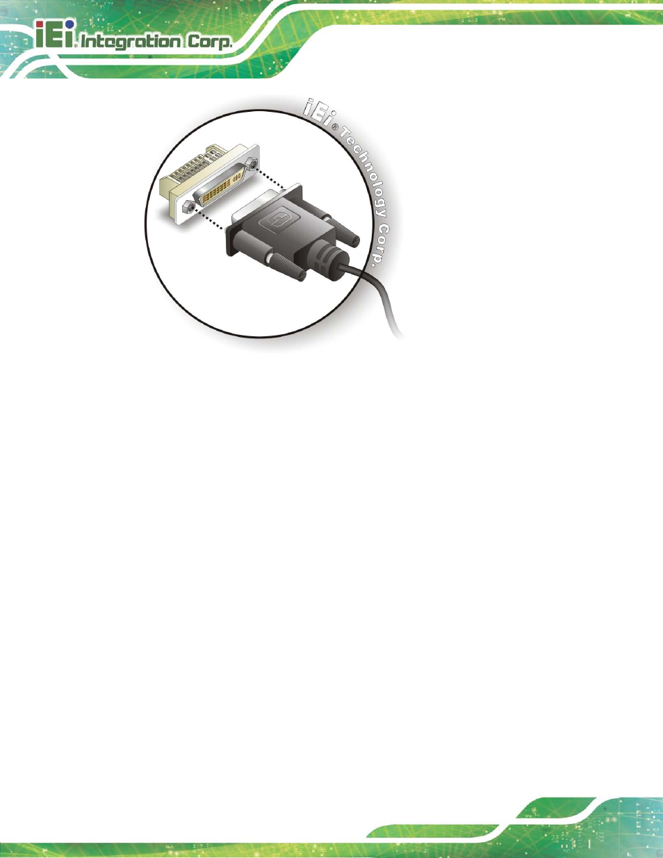 3 lan connection, Figure 4-9: dvi connector | IEI Integration KINO-DH810 User Manual | Page 68 / 166