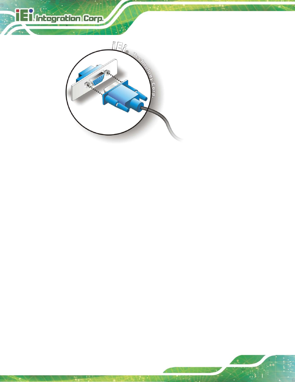Figure 4-13: vga connector | IEI Integration KINO-DH810 User Manual | Page 72 / 166